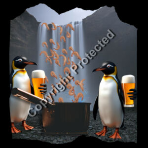 Penguin & Prawn Waterfall T-Shirt - AS Colour Womens Maple Curve Tee Design