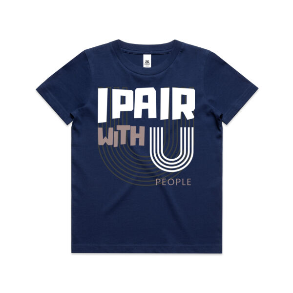 I Pair With U People - AS Colour Kids Youth T shirt Thumbnail