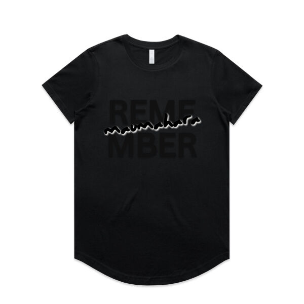 Maumahara | Remember - AS Colour Womens Maple Curve Tee Thumbnail