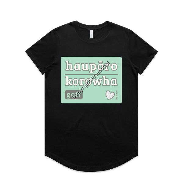 Haupōro or Korowha | Golf - AS Colour Womens Maple Curve Tee Thumbnail